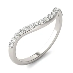 Elongated Cushion Signature Petite Side-Stone Bold Matching Band image, 
