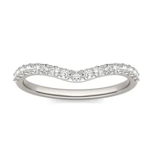 Emerald and Radiant Signature Petite Side-Stone Bold Matching Band image, 
