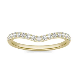 Emerald and Radiant Signature Petite Side-Stone Bold Matching Band image, Emerald and Radiant Signature Petite Side-Stone Bold Matching Band