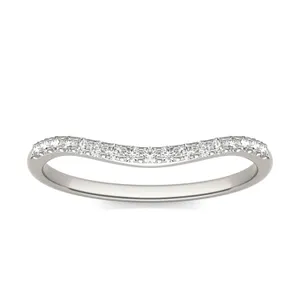 Cushion Hearts & Arrows Signature Petite Side-Stone Classic Matching Band image, 