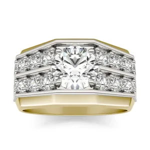 Round Brilliant Apollo Accented Ring image, 