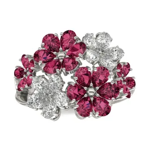 Viola Ruby Cluster Ring image, 