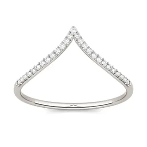 Chevron Curved Wedding Ring image, 