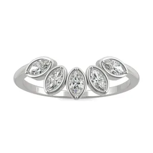 Tulip Curved Wedding Ring image, 