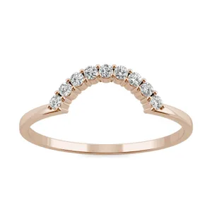 Petite Crescent Curved Wedding Ring image, Petite Crescent Curved Wedding Ring