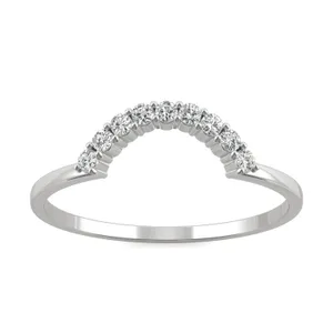 Petite Crescent Curved Wedding Ring image, 