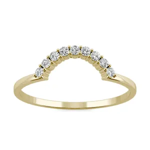 Petite Crescent Curved Wedding Ring image, Petite Crescent Curved Wedding Ring