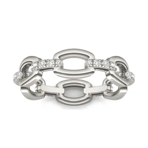 Simply Accented Chain Link Ring image, 