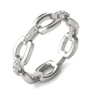 Simply Accented Chain Link Ring image, 