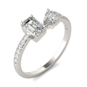 Open Toi Et Moi Accented Ring image, 