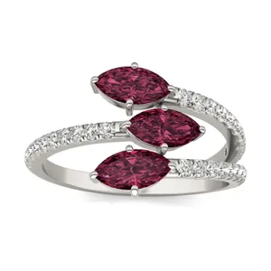 Ruby Tipped Marquise Rea Ring image, 