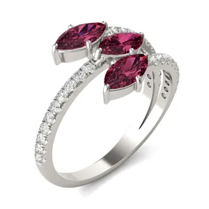 Ruby Tipped Marquise Rea Ring image, 