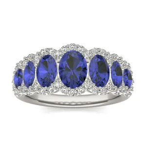 Sapphire Josephine Accented Ring image, 