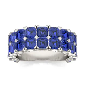 Sapphire Double Row Voyager Ring image, 