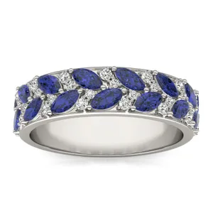 Sapphire Genevieve Comfort Fit Ring image, 