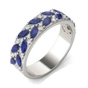 Sapphire Genevieve Comfort Fit Ring image, 