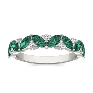 Emerald Alternating Marcella Ring image, 