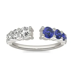 Graduated Open Sapphire Ring image, 