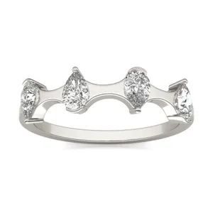 Four-Stone Hourglass Ring image, 