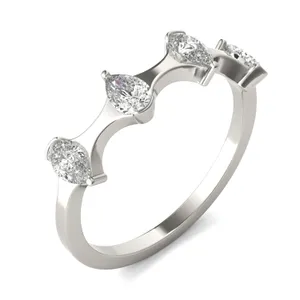 Four-Stone Hourglass Ring image, 