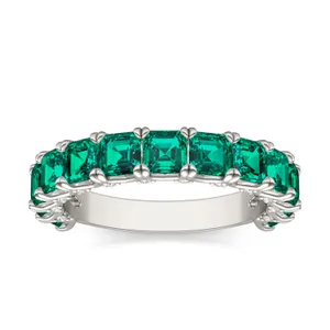 Emerald Color Asscher Voyager Ring image, 