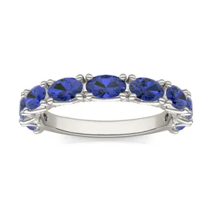 Sapphire Color Oval Voyager Ring image, 