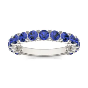 Sapphire Color Round Brilliant Voyager Ring image, 