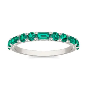 Emerald Mixed Stone Voyager Ring image, 