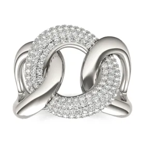 Oversized Pav Chain Statement Ring (7/8 ct. tw.) image, 
