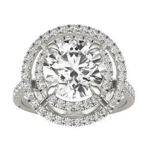 Aura Double Halo Statement Ring image, 