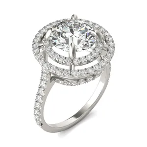 Aura Double Halo Statement Ring image, 