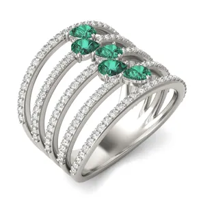 Emerald Helena Statement Ring image, 