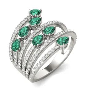 Emerald Athena Statement Ring image, 