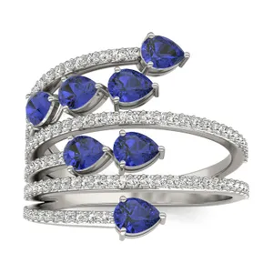 Sapphire Athena Statement Ring image, 