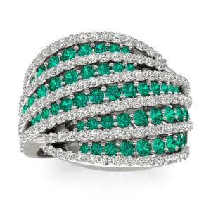 Emerald Marine Statement Ring image, 