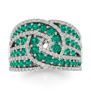 Emerald Delphine Statement Ring image, 