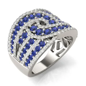 Sapphire Delphine Statement Ring image, 