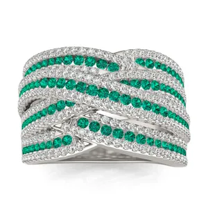 Emerald Cordelia Statement Ring image, 