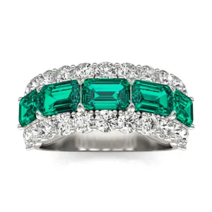 Emerald East-West Huntress Ring image, 