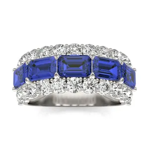 Sapphire East-West Huntress Ring image, 