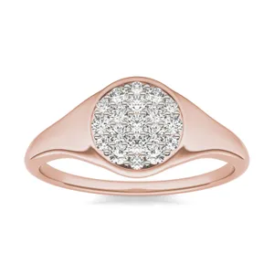 Signature Round Cluster Signet Ring image, Signature Round Cluster Signet Ring