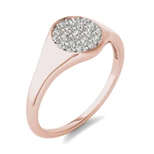 Signature Round Cluster Signet Ring image, Signature Round Cluster Signet Ring