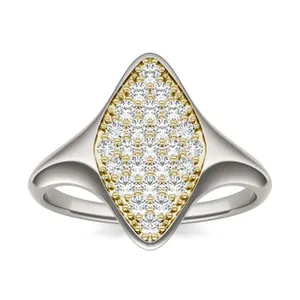 Signature Marquise Cluster Signet Ring image, 