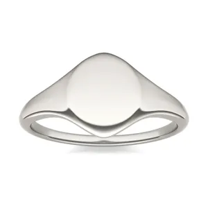 Signature Oval Initial Signet Ring image, 