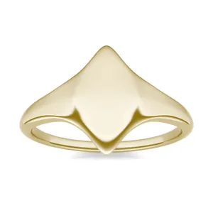 Signature Marquise Initial Signet Ring image, 