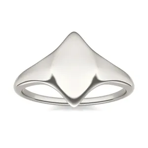 Signature Marquise Initial Signet Ring image, 