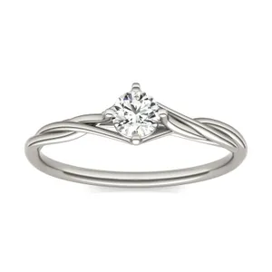 Petite Vineyard Solitaire Ring image, 