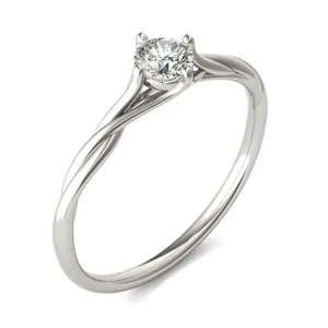 Petite Vineyard Solitaire Ring image, 