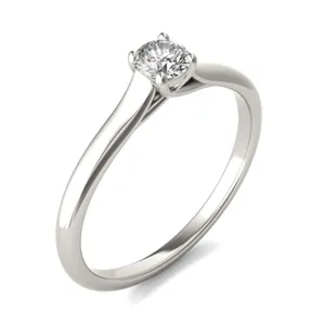 Petite Trellis Solitaire Ring image, 