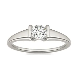 Exaggerated Channel Petite Ring image, 